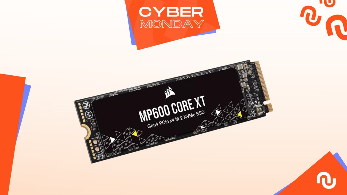 Corsair MP600 SSD // Source : Montage Numerama Corsair MP600 SSD // Source : Montage Numerama