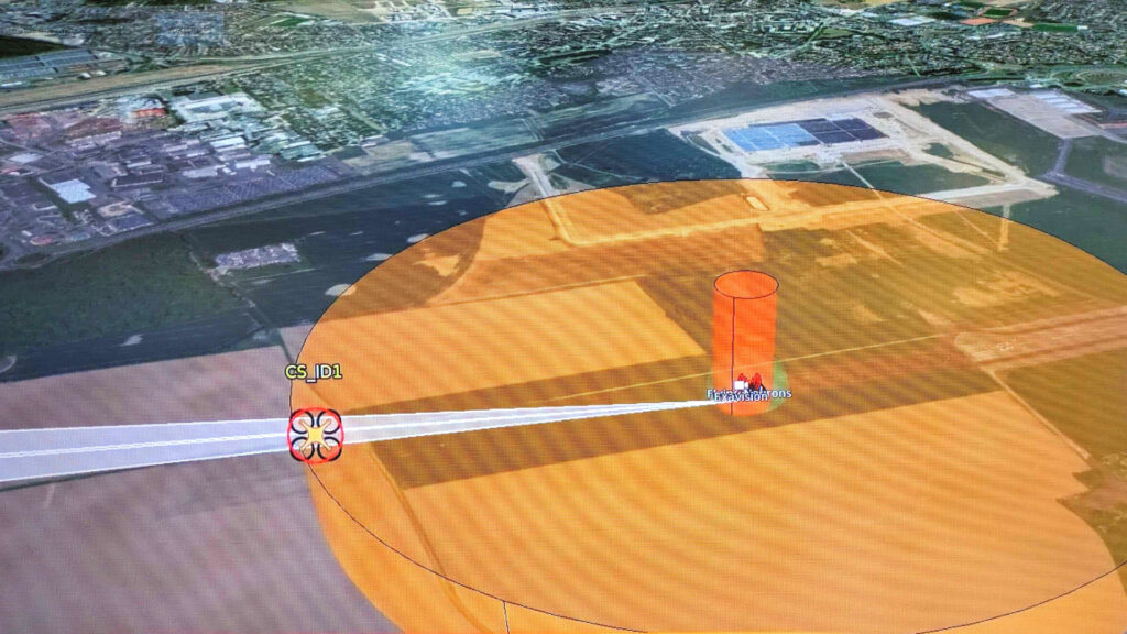 Un drone intrus est repéré. // Source : CS GROUP Un drone intrus est repéré. // Source : CS GROUP