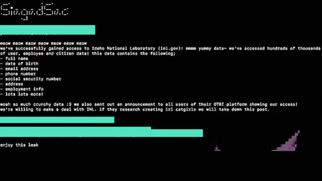 La revendication sur la chaîne Telegram du groupe de hackers. // Source : Numerama La revendication sur la chaîne Telegram du groupe de hackers. // Source : Numerama