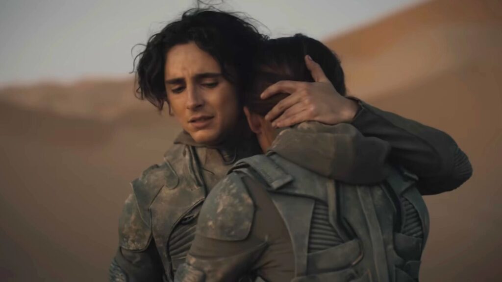 Timothée Chalamet, ou Paul Atréides, dans Dune 2. // Source : Warner Timothée Chalamet, ou Paul Atréides, dans Dune 2. // Source : Warner