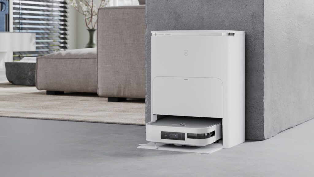 Le DEEBOT X2 OMNI et son étonnant design carré // Source : ECOVACS Le DEEBOT X2 OMNI et son étonnant design carré // Source : ECOVACS