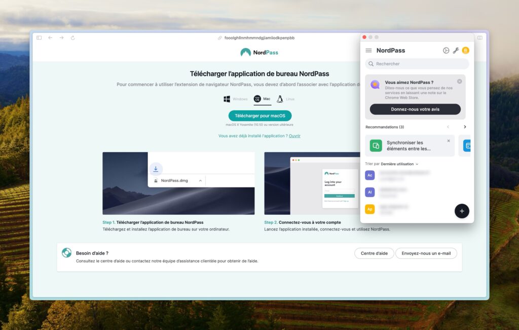 L’interface de l’extension pour navigateur. // Source : Capture d'écran L’interface de l’extension pour navigateur. // Source : Capture d'écran