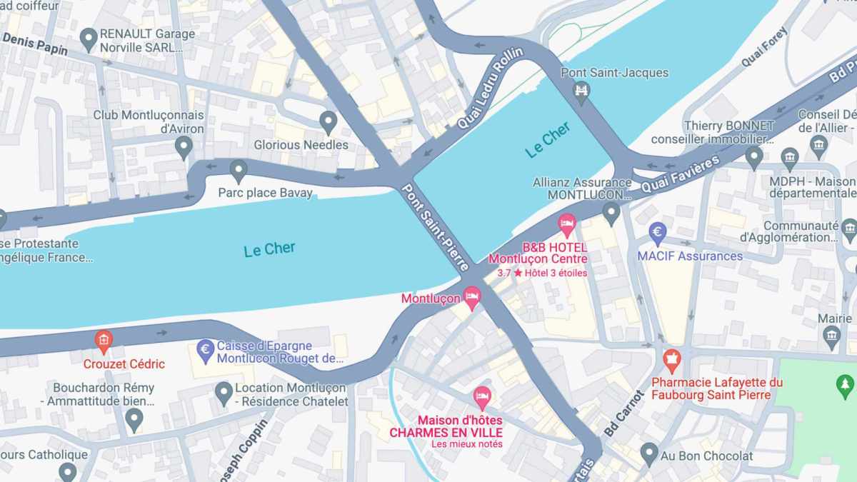 Les nouvelles couleurs de Google Maps // Source : Google Maps / Capture d'écran Numerama Les nouvelles couleurs de Google Maps // Source : Google Maps / Capture d'écran Numerama