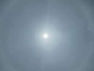 Halo lunaire en Charente-Maritime. // Source : Via X @charentes_info (photo recadrée)