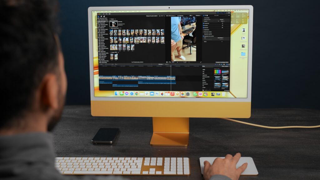 L'iMac M3 en jaune. L'iMac M3 en jaune.