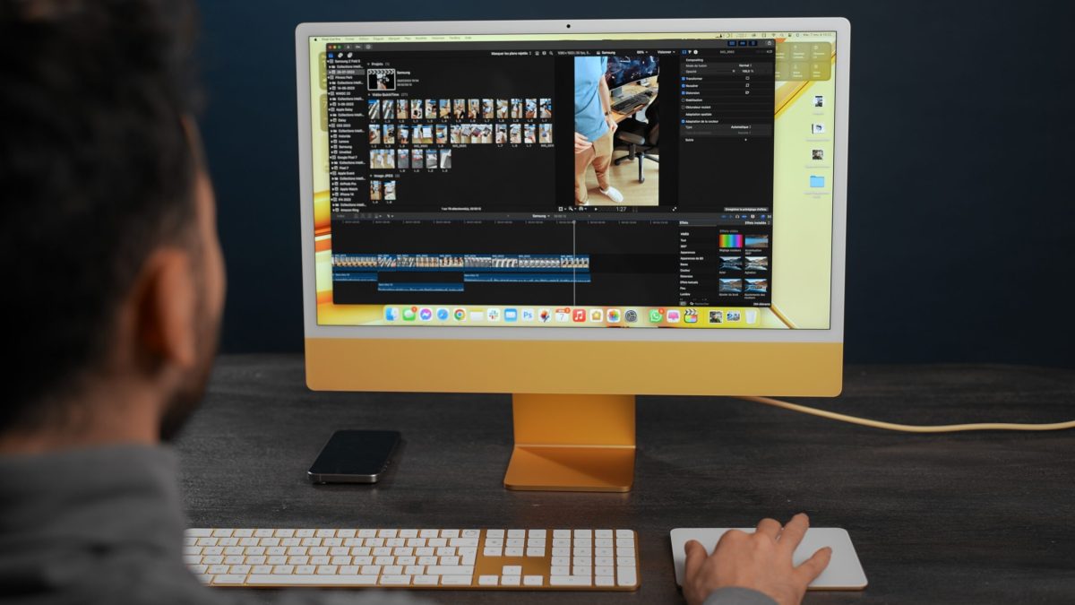 L'iMac M3 en jaune. L'iMac M3 en jaune.