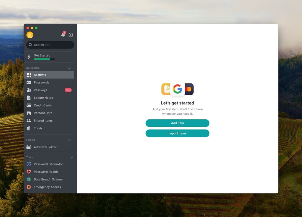 Par défaut, l’application se lance en anglais. Il faut se rendre dans les paramètres pour changer la langue. // Source : Capture d'écran Par défaut, l’application se lance en anglais. Il faut se rendre dans les paramètres pour changer la langue. // Source : Capture d'écran