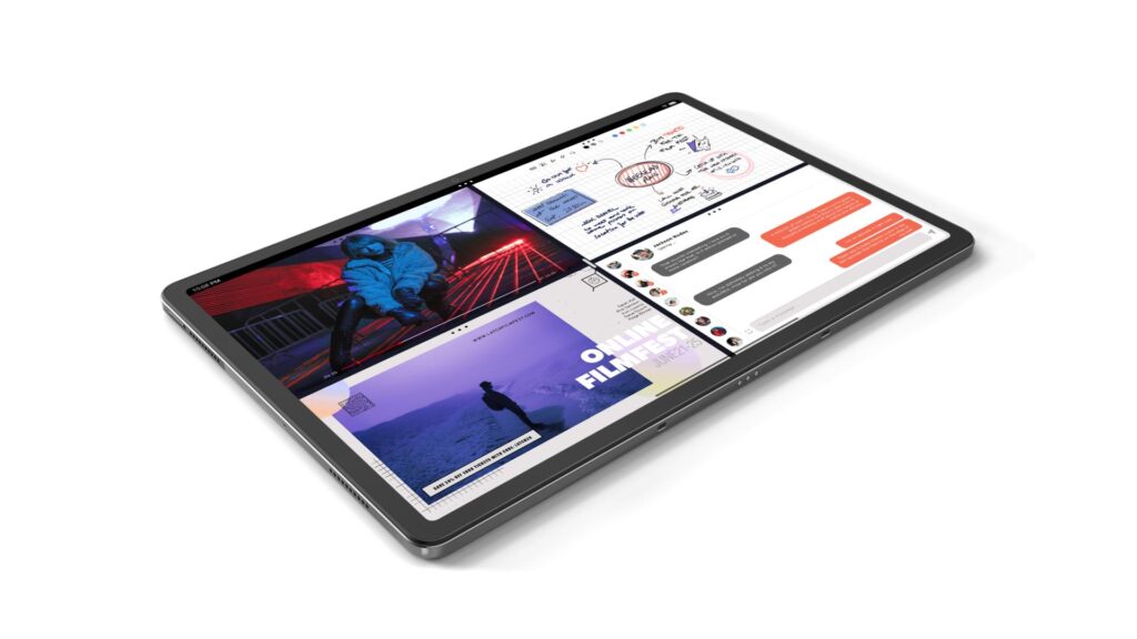 La Lenovo Tab 12 peut afficher quatre applications en même temps // Source : Lenovo La Lenovo Tab 12 peut afficher quatre applications en même temps // Source : Lenovo