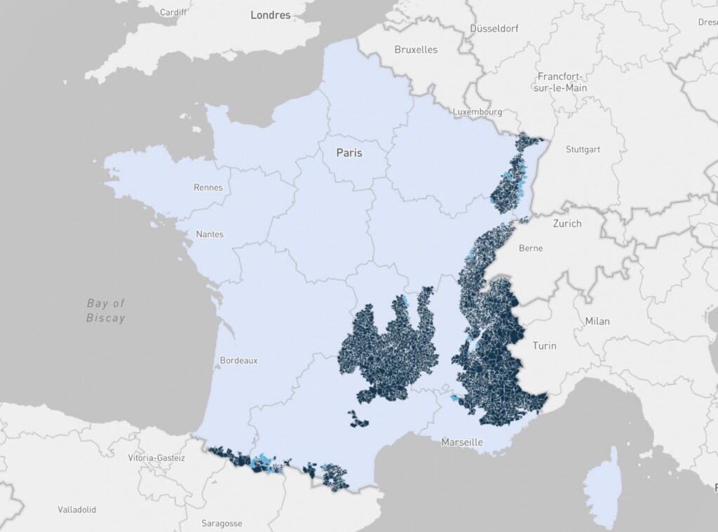 Zones concernées par la loi montagne // Source : securite-routiere.gouv.fr Zones concernées par la loi montagne // Source : securite-routiere.gouv.fr