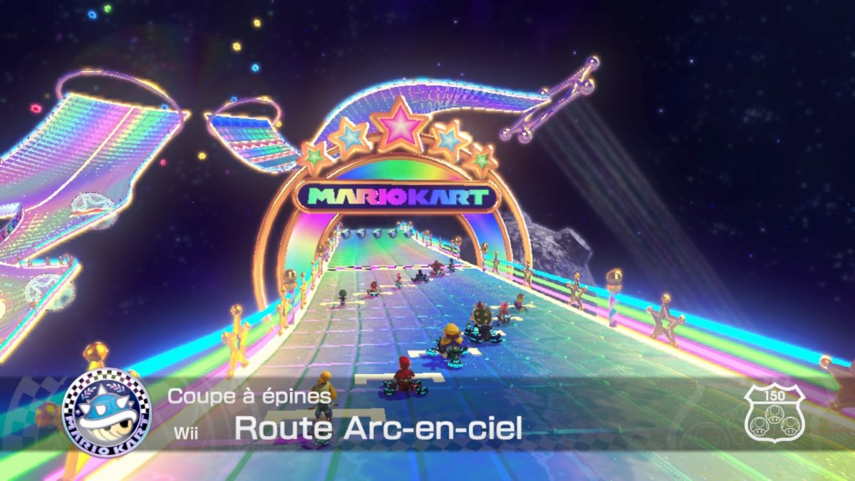 Le circuit arc en ciel de la Wii est de retour sur Switch. // Source : Capture Numerama Le circuit arc en ciel de la Wii est de retour sur Switch. // Source : Capture Numerama