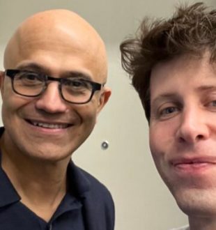 Satya Nadella et Sam Altman. // Source : X Satya Nadella et Sam Altman. // Source : X