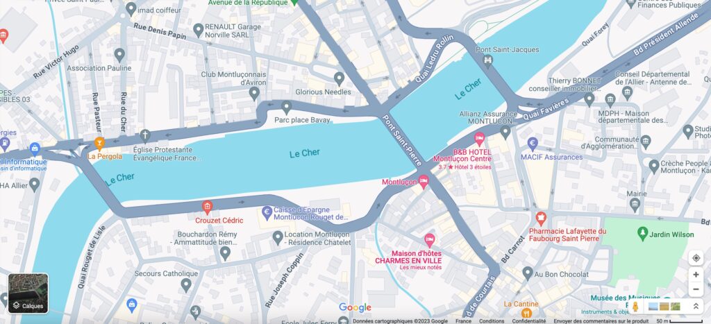 Les nouvelles couleurs de Google Maps pour les rues : du gris // Source : Google Maps / Capture d'écran Numerama Les nouvelles couleurs de Google Maps pour les rues : du gris // Source : Google Maps / Capture d'écran Numerama