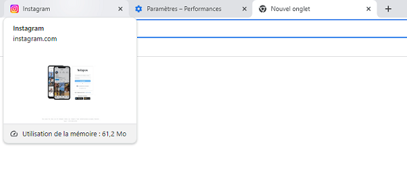 onglet chrome mémoire onglet chrome mémoire