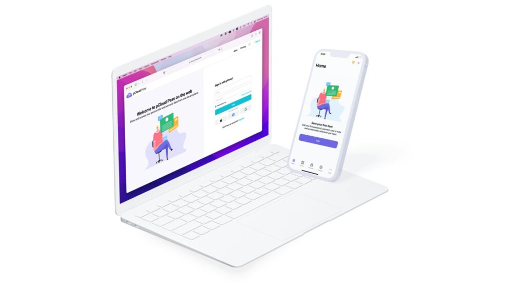 L'application pCloud Pass // Source : pCloud L'application pCloud Pass // Source : pCloud