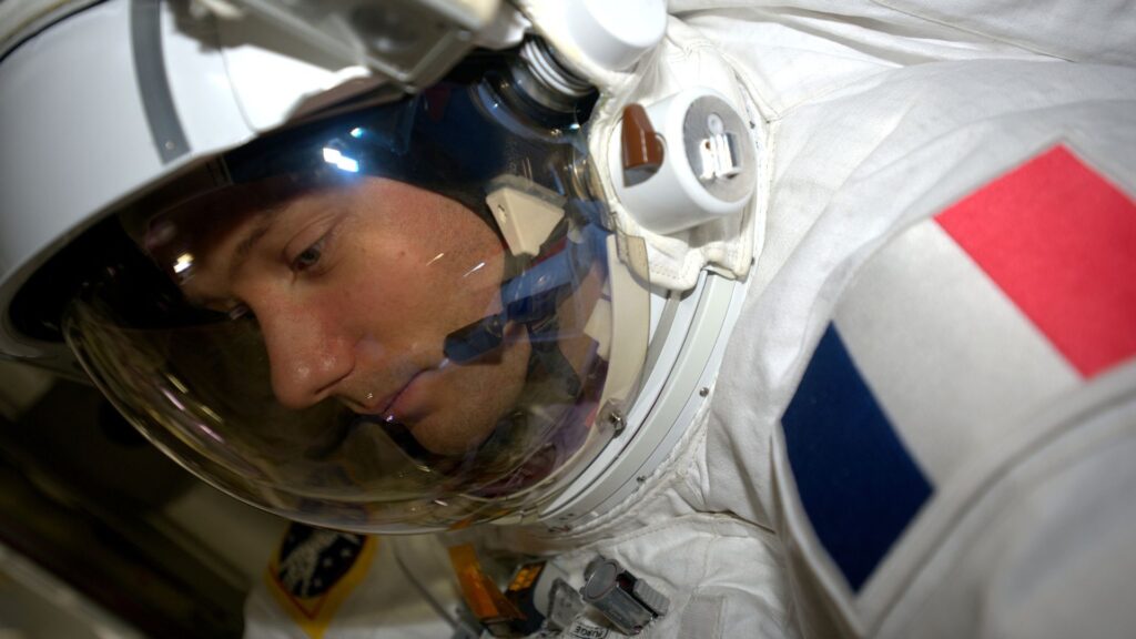 Thomas Pesquet, prêt pour sa deuxième sortie dans l'espace pendant la mission PROXIMA. // Source : ESA/NASA/, 2017