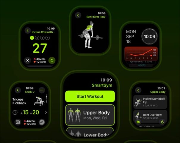 SmartGym sur watchOS. SmartGym sur watchOS.
