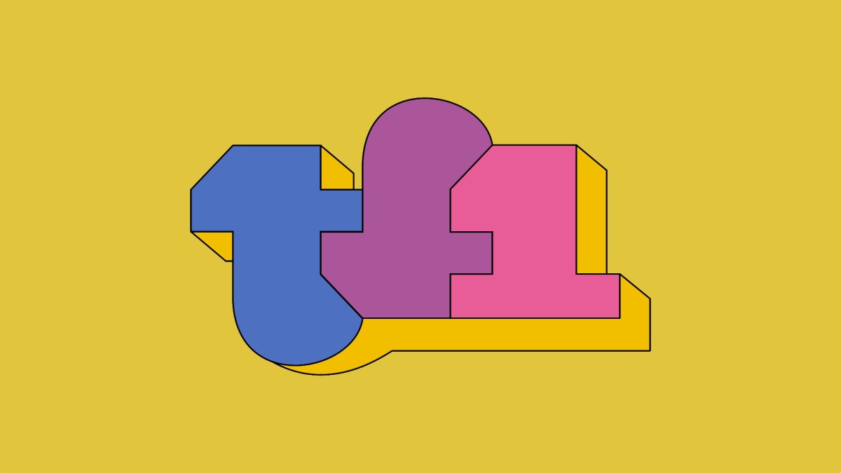 L'ancien logo de TF1. // Source : TF1 L'ancien logo de TF1. // Source : TF1