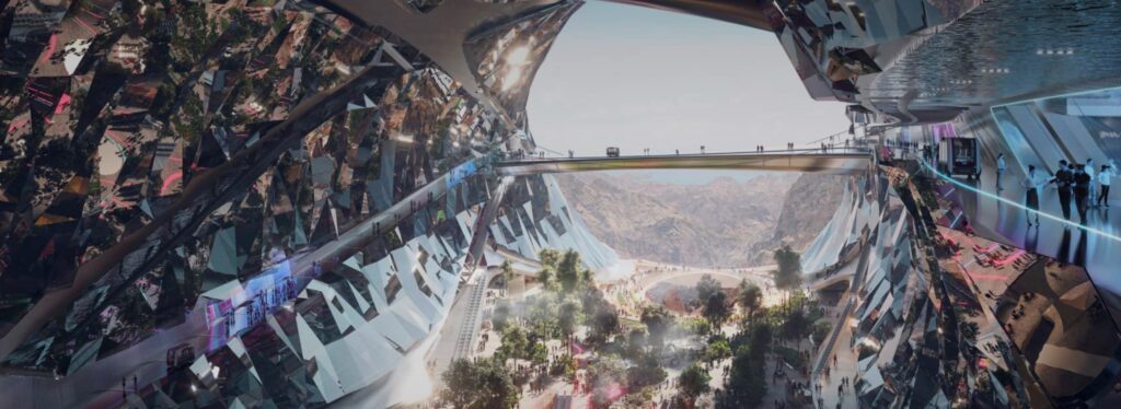 Les plans pour The Vault, selon Neom // Source : Neom Les plans pour The Vault, selon Neom // Source : Neom