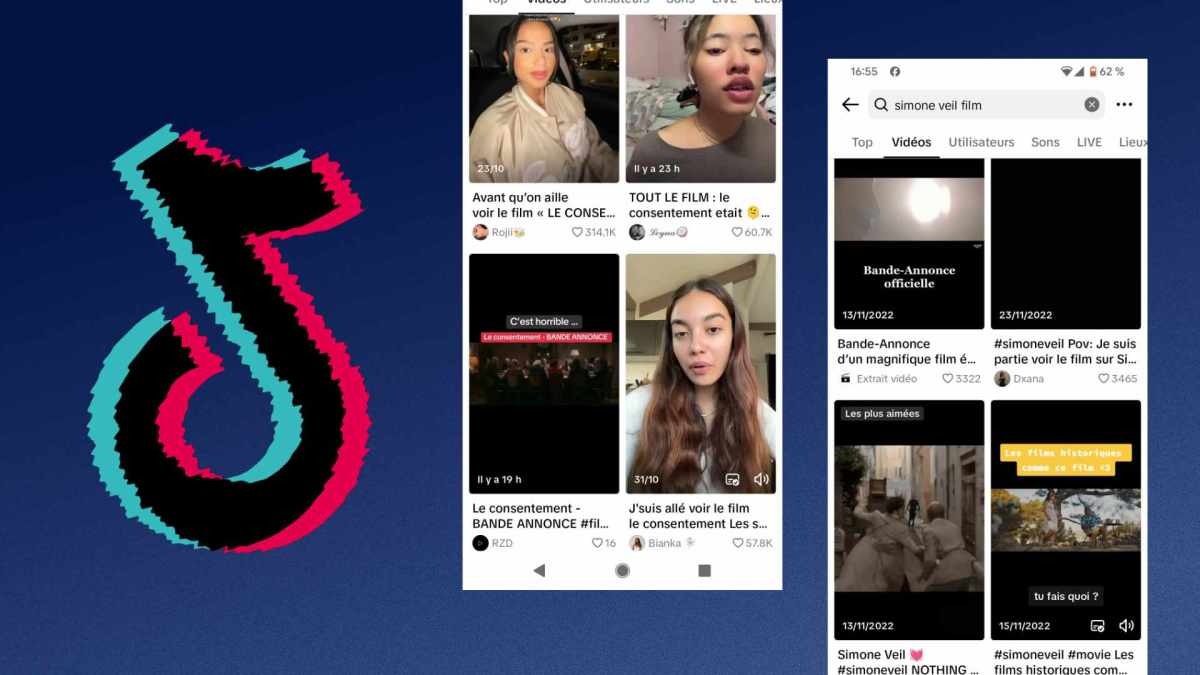 TikTok change la façon de faire des films // Source : Capture d'écran et montage Numerama TikTok change la façon de faire des films // Source : Capture d'écran et montage Numerama