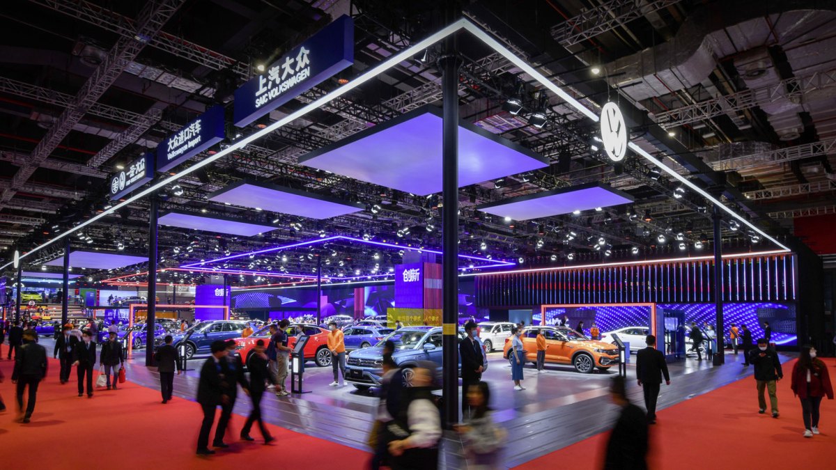 Volkswagen saic en chine sur un salon // Source : Volkswagen Volkswagen saic en chine sur un salon // Source : Volkswagen