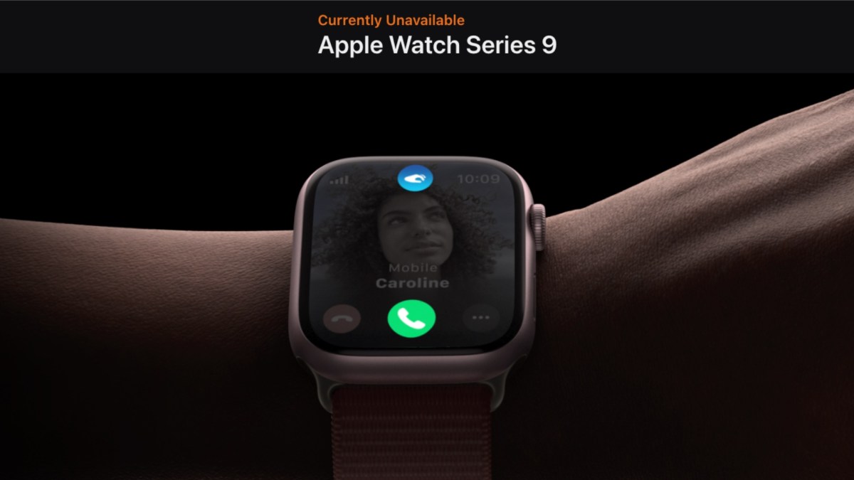 L'Apple Watch Series 9 est introuvable. // Source : Apple L'Apple Watch Series 9 est introuvable. // Source : Apple