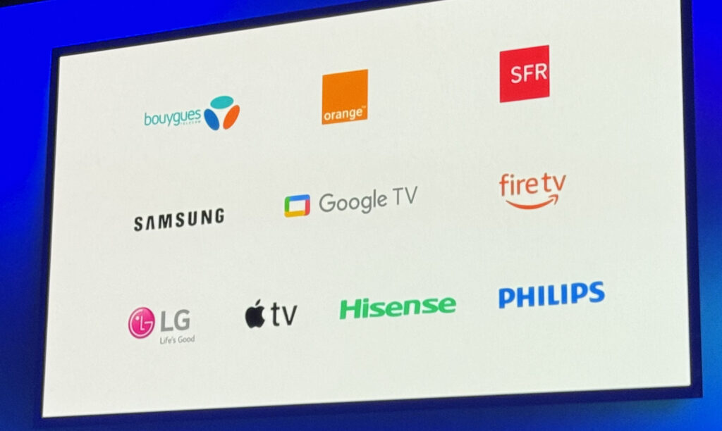 Les partenaires de TF1+ au lancement. Les partenaires de TF1+ au lancement.