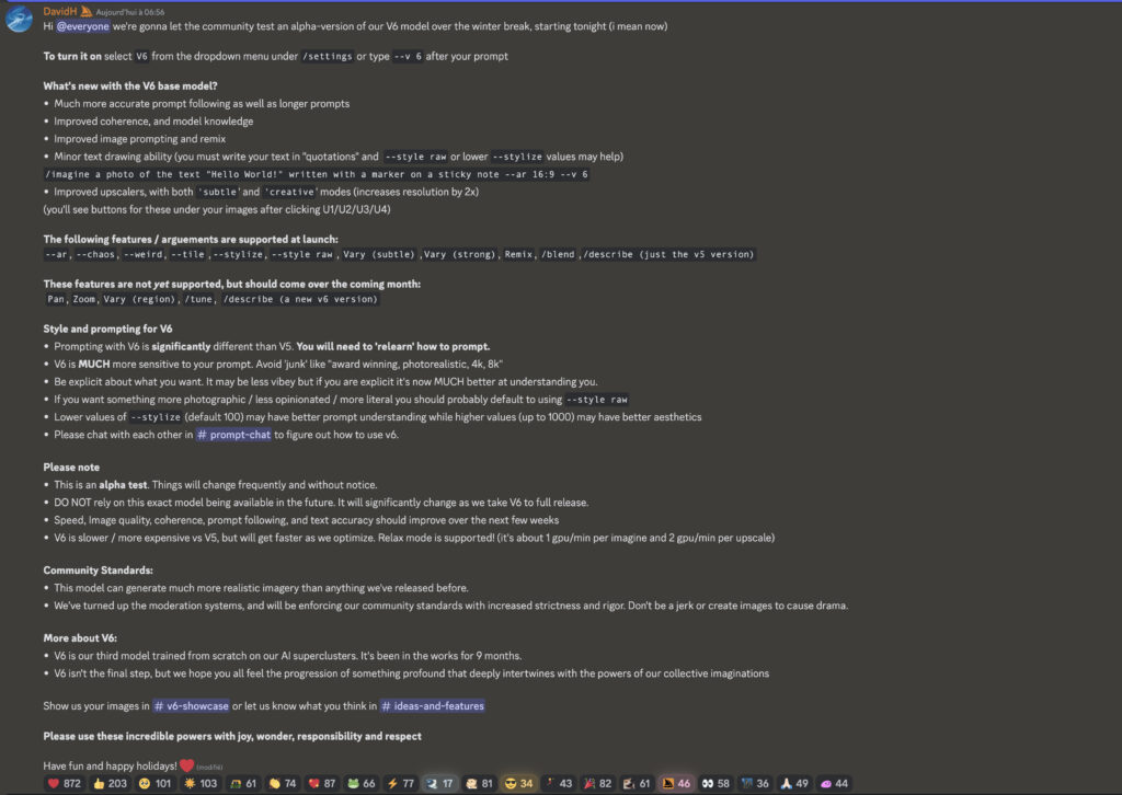 Les nouveautés de Midjourney v6. Les nouveautés de Midjourney v6.