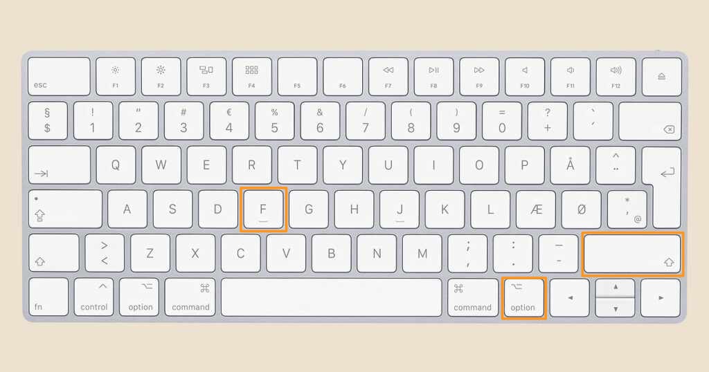 Pour faire un point médian sur Mac, appuyez sur ces touches // Source : Numerama Pour faire un point médian sur Mac, appuyez sur ces touches // Source : Numerama