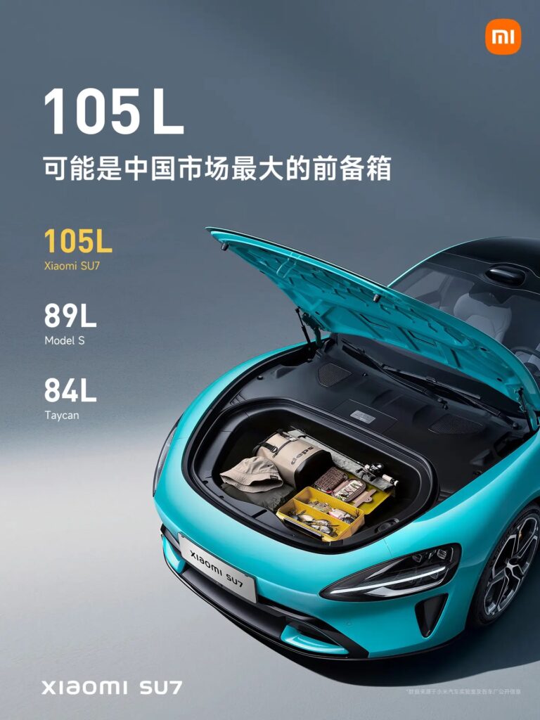 coffre avant xiaomi
