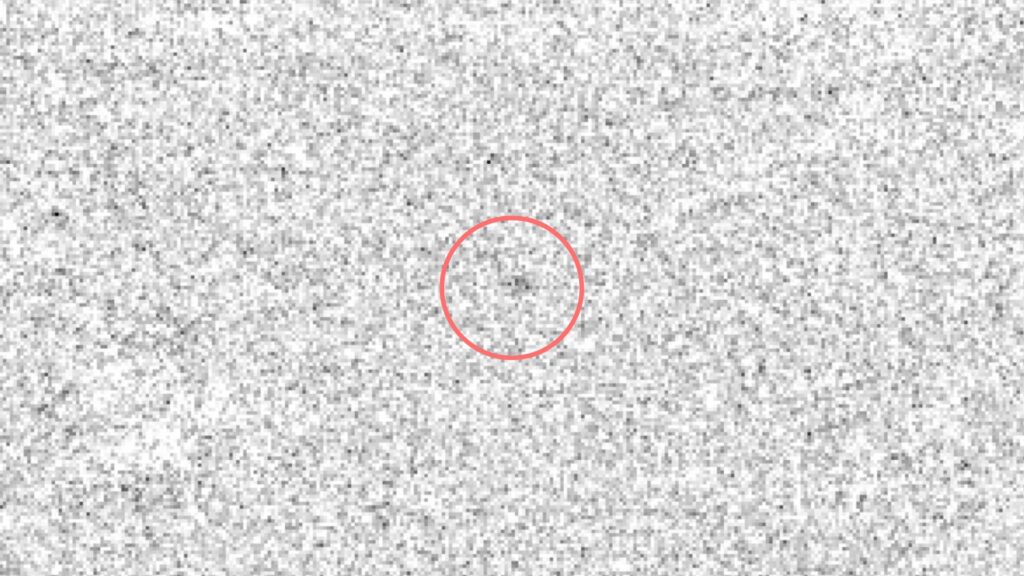 La comète de Halley observée en 2003. // Source : ESO (annotation Numerama) La comète de Halley observée en 2003. // Source : ESO (annotation Numerama)