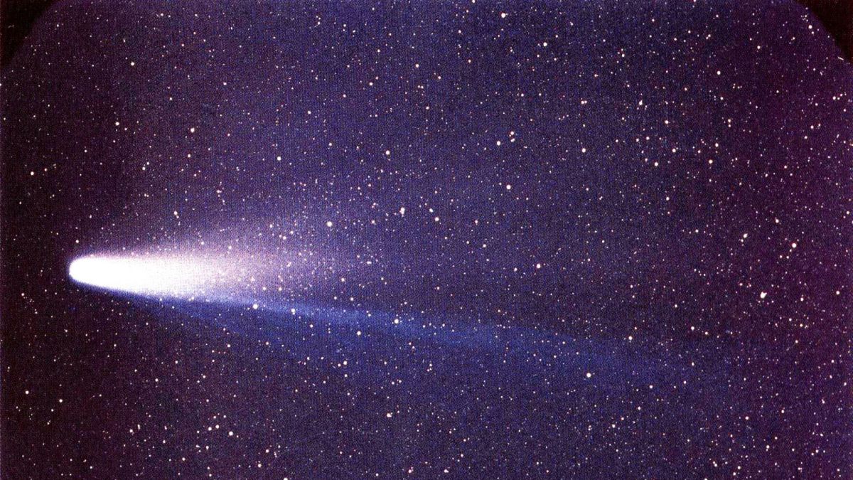 Passage de la comète de Halley en 1986. // Source : Wikimedia/NASA/W. Liller (domaine public) Passage de la comète de Halley en 1986. // Source : Wikimedia/NASA/W. Liller (domaine public)