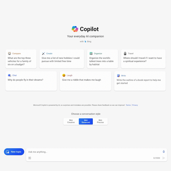 Microsoft Copilot va rendre disponible la création musicale par IA avec Suno // Source : Microsoft Copilot Microsoft Copilot va rendre disponible la création musicale par IA avec Suno // Source : Microsoft Copilot