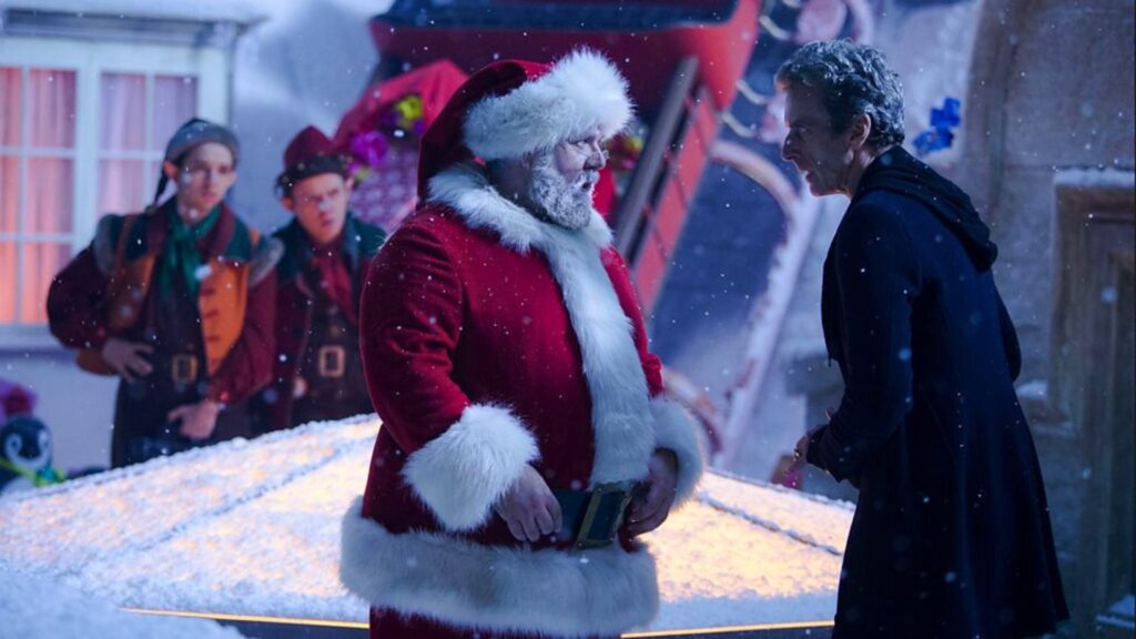Le Père Noël dans Douce nuit (Doctor Who). // Source : BBC Le Père Noël dans Douce nuit (Doctor Who). // Source : BBC