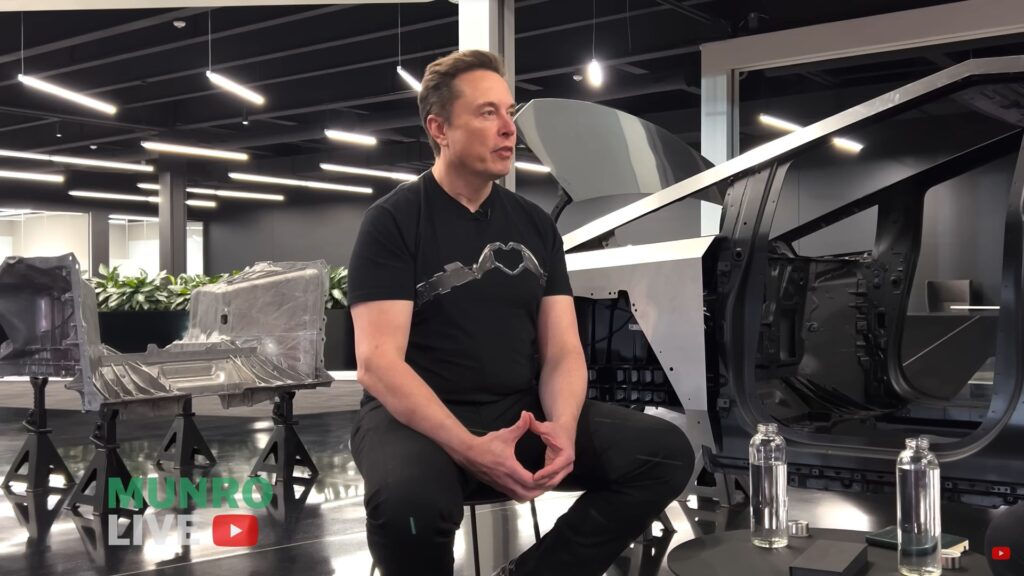 Elon Musk en interview // Source : Extrait vidéo Munro Live Elon Musk en interview // Source : Extrait vidéo Munro Live