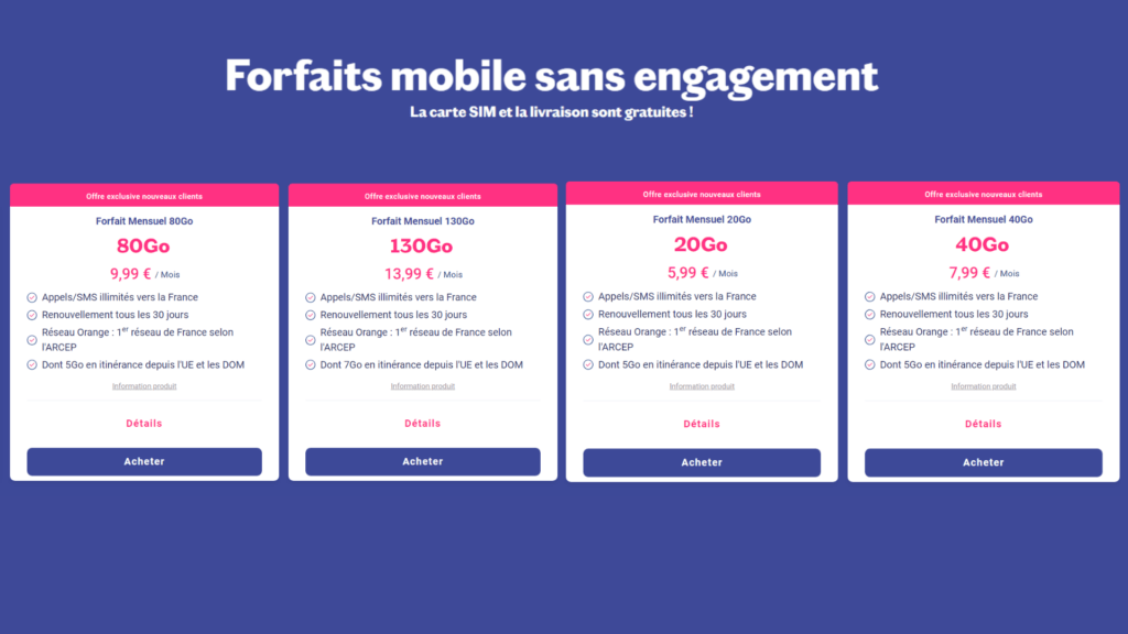 Lebara propose plusieurs forfaits flexibles // Source : Lebara Lebara propose plusieurs forfaits flexibles // Source : Lebara