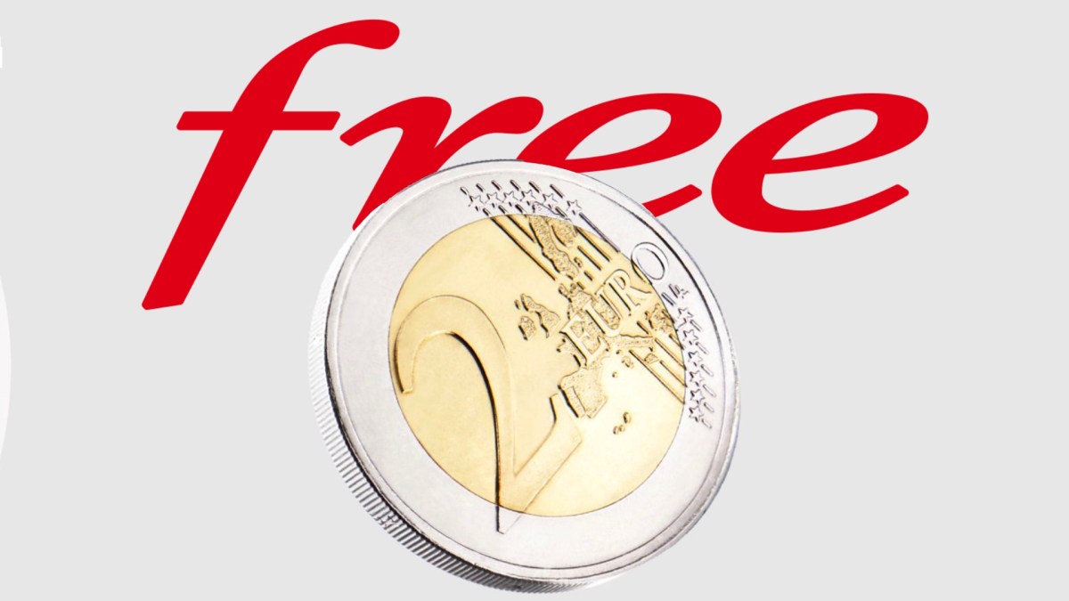 Free 2 euros. // Source : Numerama Free 2 euros. // Source : Numerama