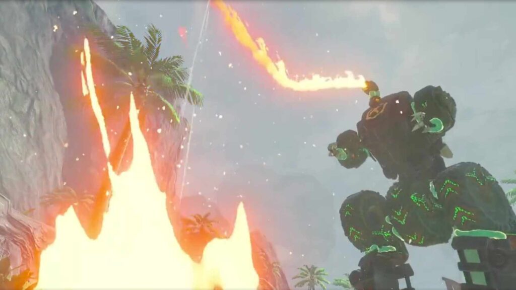 Godzilla crachant du feu, mais dans Zelda: Tears of the Kingdom // Source : X / Sumoguri2323 Godzilla crachant du feu, mais dans Zelda: Tears of the Kingdom // Source : X / Sumoguri2323