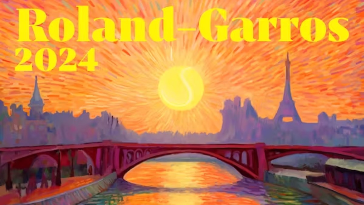 L'affiche officielle de Roland-Garros 2024. // Source : FFT L'affiche officielle de Roland-Garros 2024. // Source : FFT