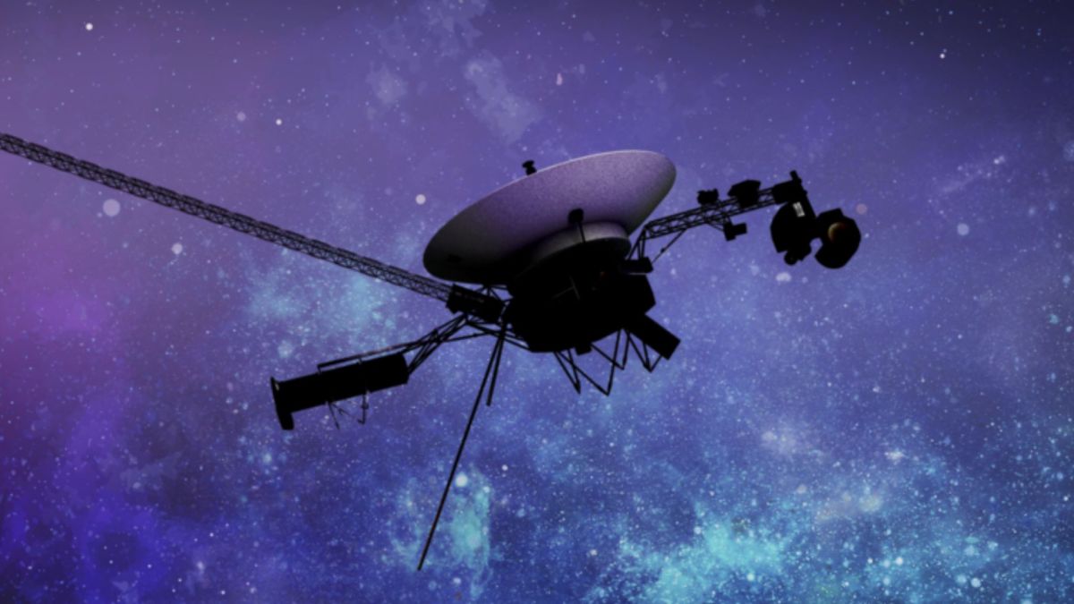 Vue d'artiste d'une sonde Voyager. // Source : Nasa/JPL Vue d'artiste d'une sonde Voyager. // Source : Nasa/JPL
