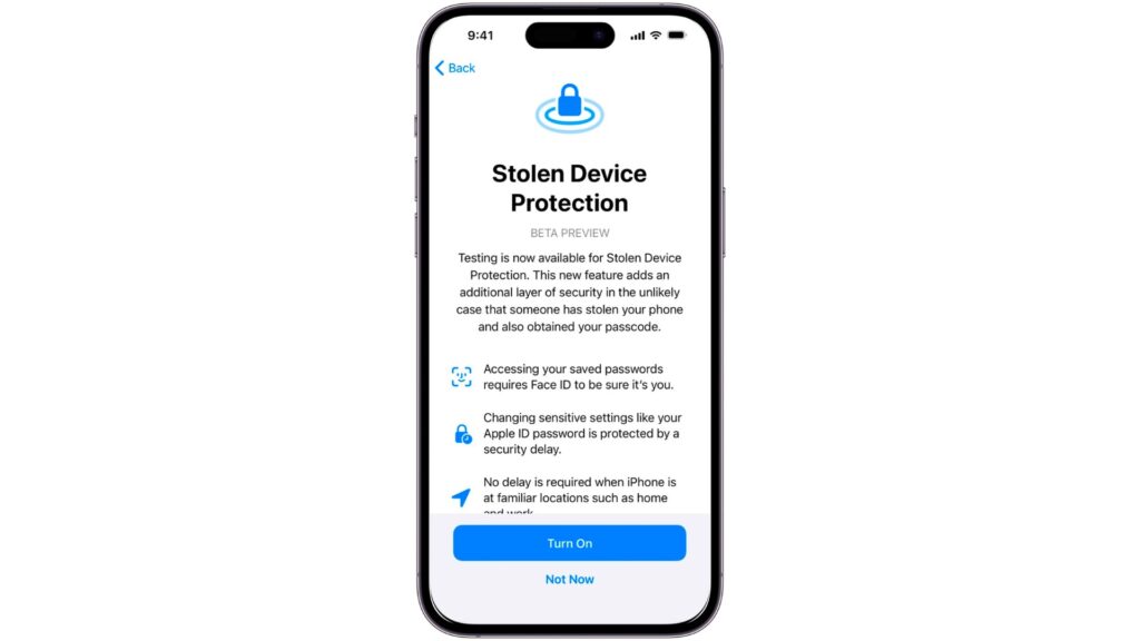 Quand vous installerez iOS 17.3, Apple vous proposera d'activer la fonction. Quand vous installerez iOS 17.3, Apple vous proposera d'activer la fonction.