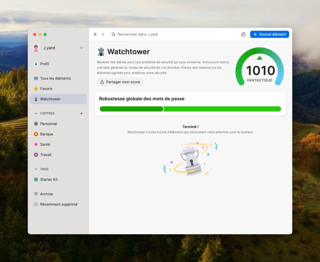L’interface de Watchtower (si tout va bien). // Source : Capture d'écran L’interface de Watchtower (si tout va bien). // Source : Capture d'écran