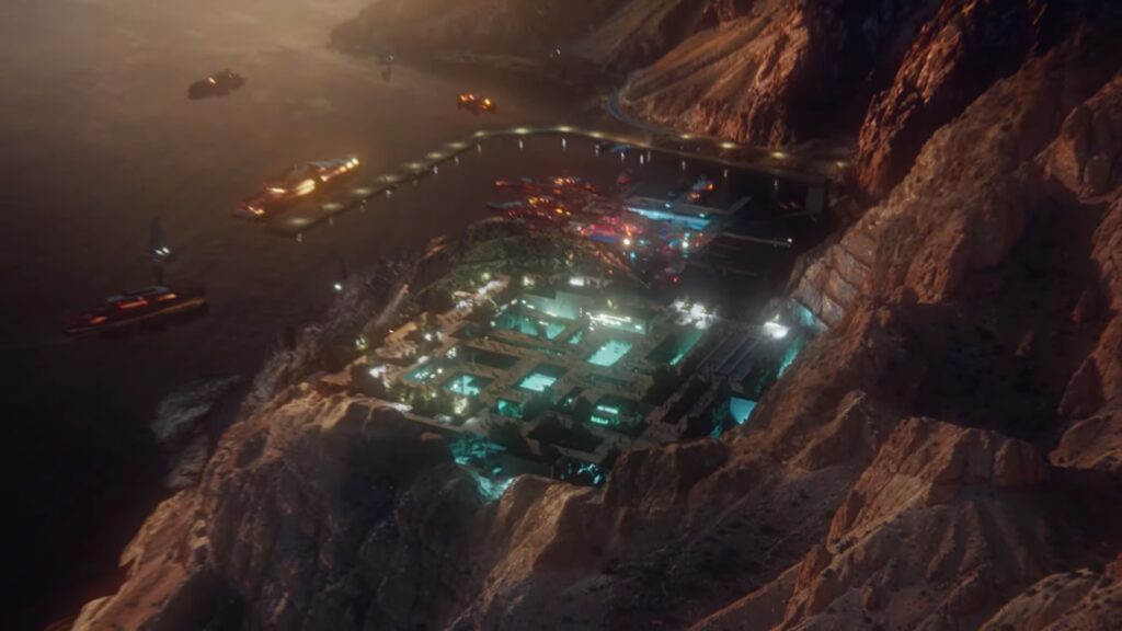 Vue de haut, Aquellum doit être cachée // Source : Neom / YouTube Vue de haut, Aquellum doit être cachée // Source : Neom / YouTube
