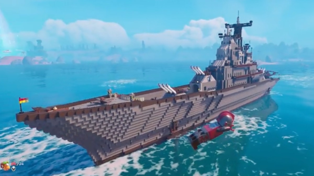 Un incroyable navire de guerre dans Lego Fortnite // Source : Reddit Un incroyable navire de guerre dans Lego Fortnite // Source : Reddit