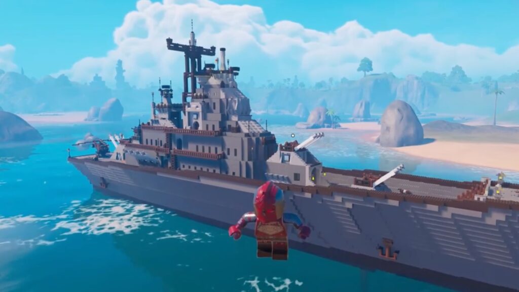Un incroyable navire de guerre dans Lego Fortnite // Source : Reddit Un incroyable navire de guerre dans Lego Fortnite // Source : Reddit