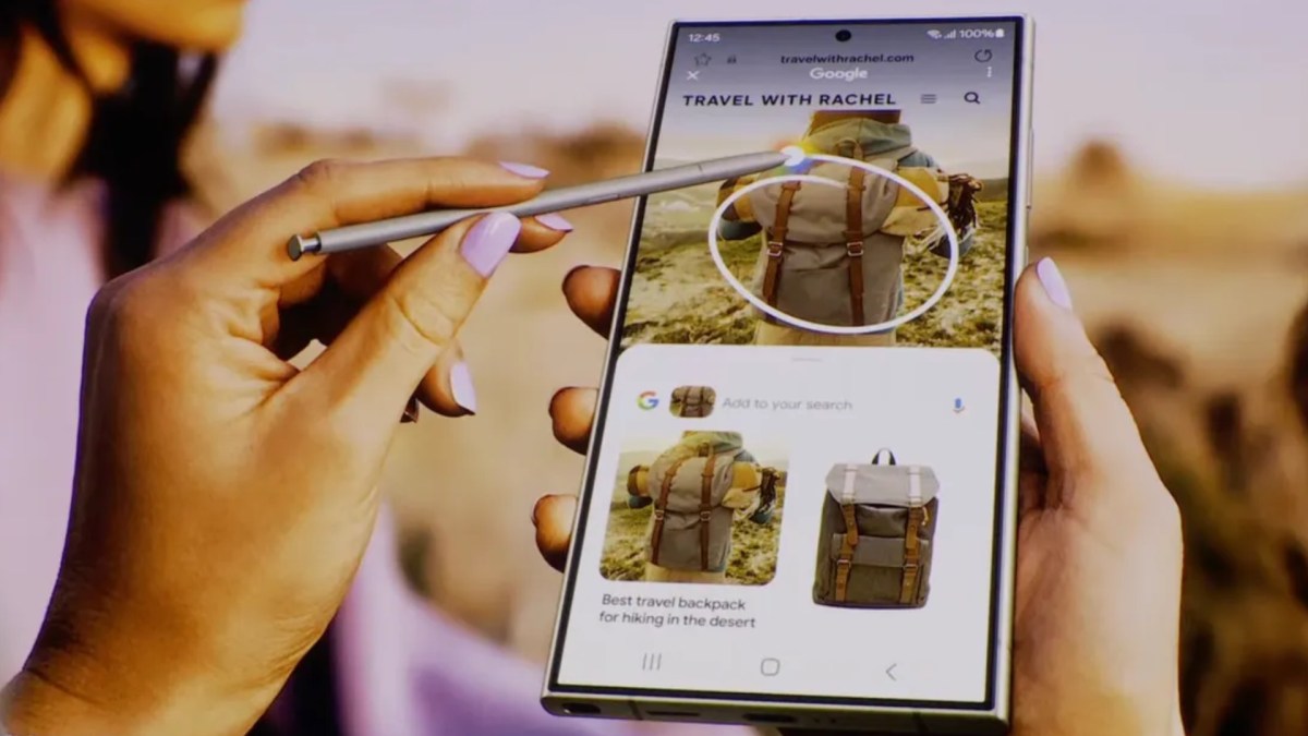 Circle to Search sur Android, une fonction Google. // Source : Samsung Circle to Search sur Android, une fonction Google. // Source : Samsung