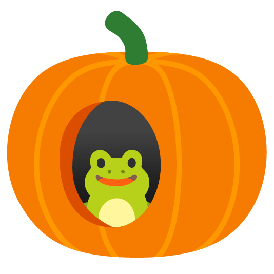 En combinant les émojis grenouille et citrouille d'Halloween, on obtient l'image la plus adorable jamais partagée sur cette newsletter (réalisé via l'outil Emoji Kitchen de Google). En combinant les émojis grenouille et citrouille d'Halloween, on obtient l'image la plus adorable jamais partagée sur cette newsletter (réalisé via l'outil Emoji Kitchen de Google).