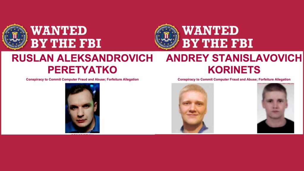 Les visages de deux hackers du groupe Coldriver. // Source : FBI Les visages de deux hackers du groupe Coldriver. // Source : FBI