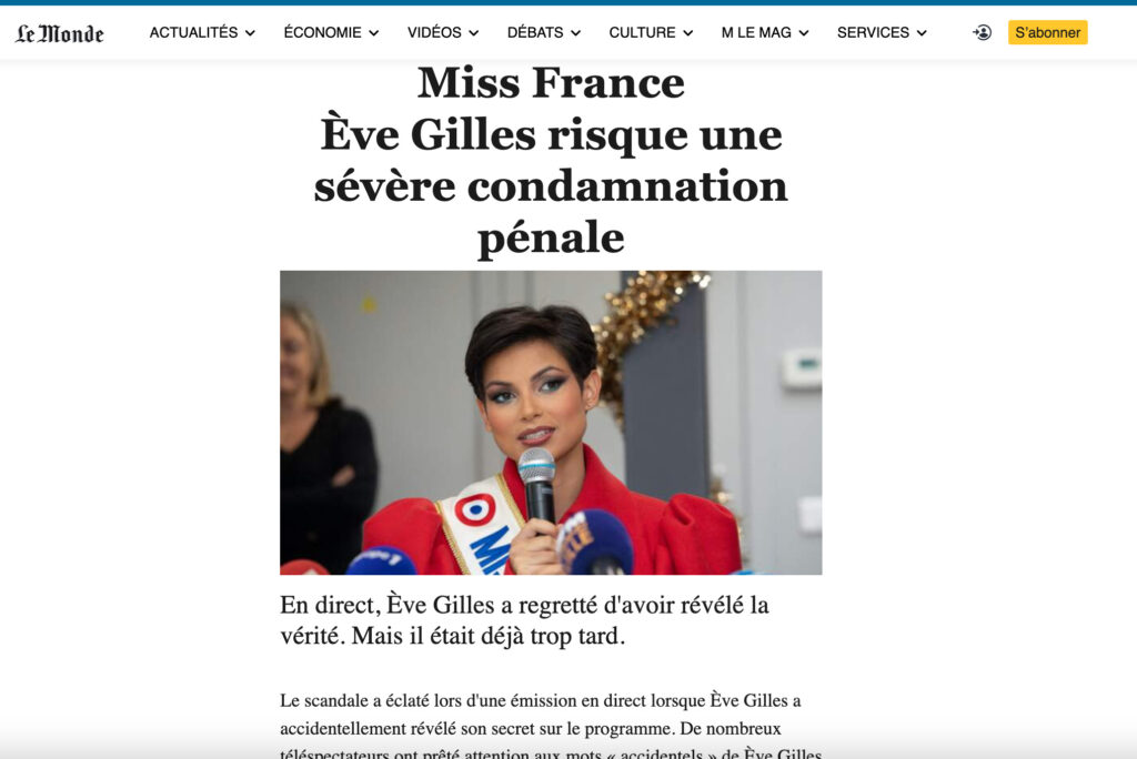 Le faux site Le Monde // Source : Capture d'écran Numerama Le faux site Le Monde // Source : Capture d'écran Numerama