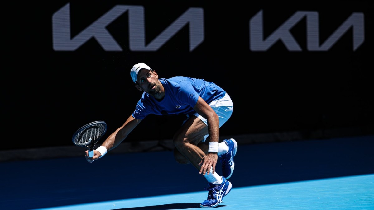 Novak Djokovic à l'Open d'Australie // Source : Twitter AO Novak Djokovic à l'Open d'Australie // Source : Twitter AO