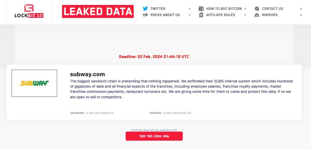 La revendication sur le site des hackers. // Source : Numerama La revendication sur le site des hackers. // Source : Numerama